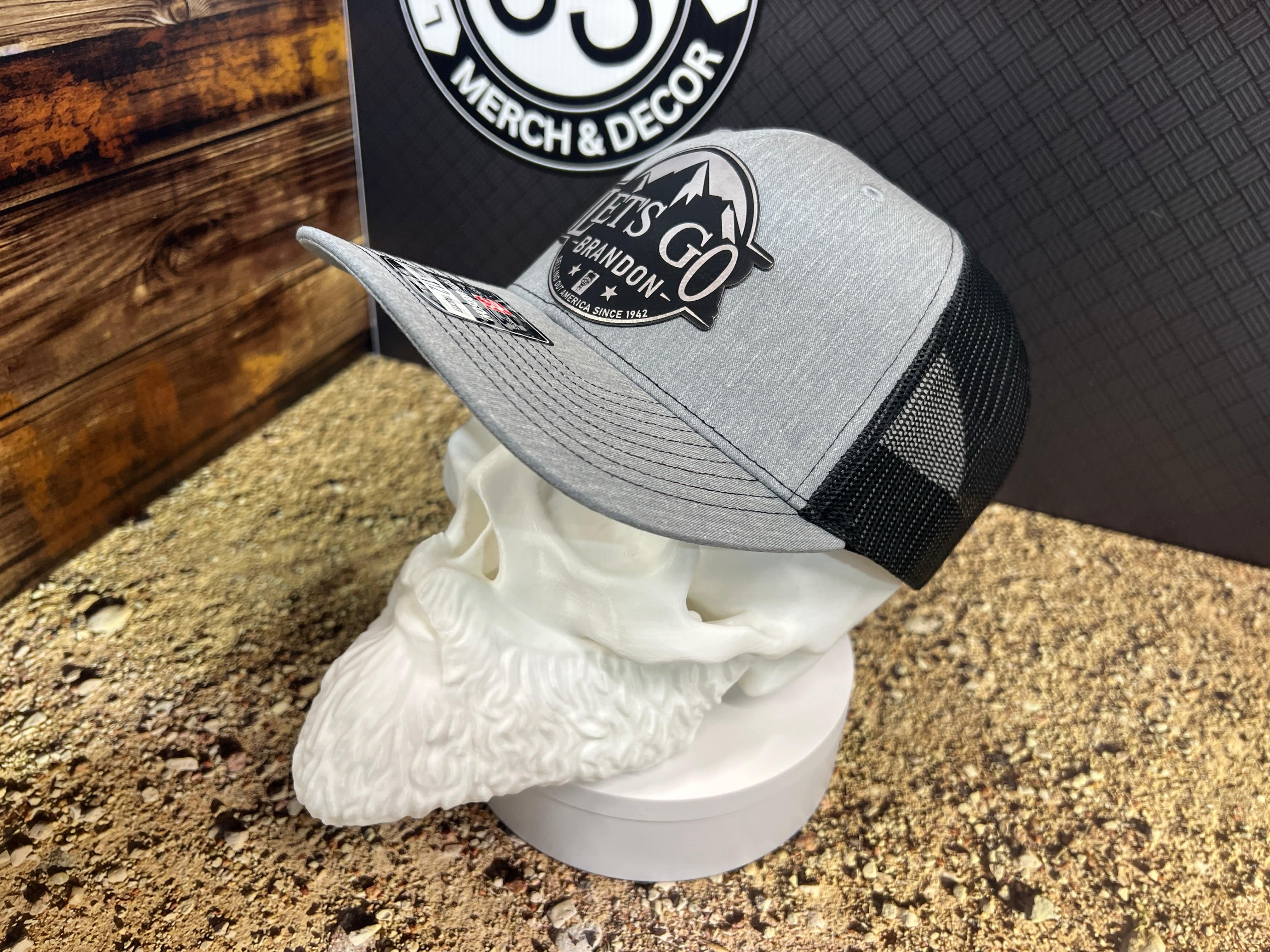 Let’s Go Brandon Hat Design on a Richardson 112 Trucker Hat Custom Hats for Americans - F5 Custom Designs