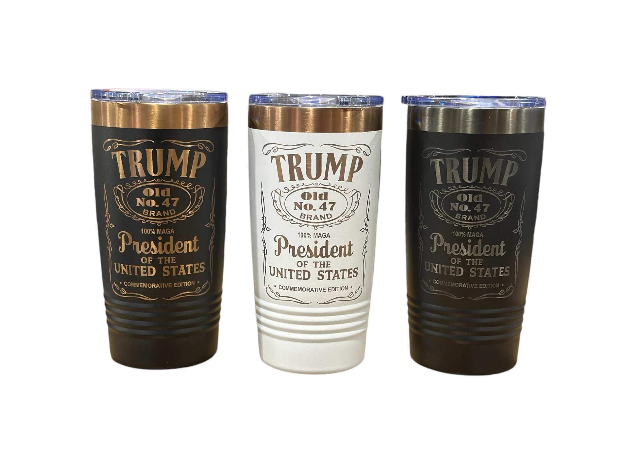 Trump 47 Tumbler POTUS Commemorative 20 oz Stainless Tumbler Collectors Piece - F5 Custom Designs