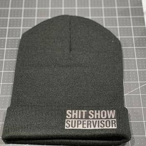 Custom Beanie with Leatherette Patch 100% Acrylic Beanie - F5 Custom Designs