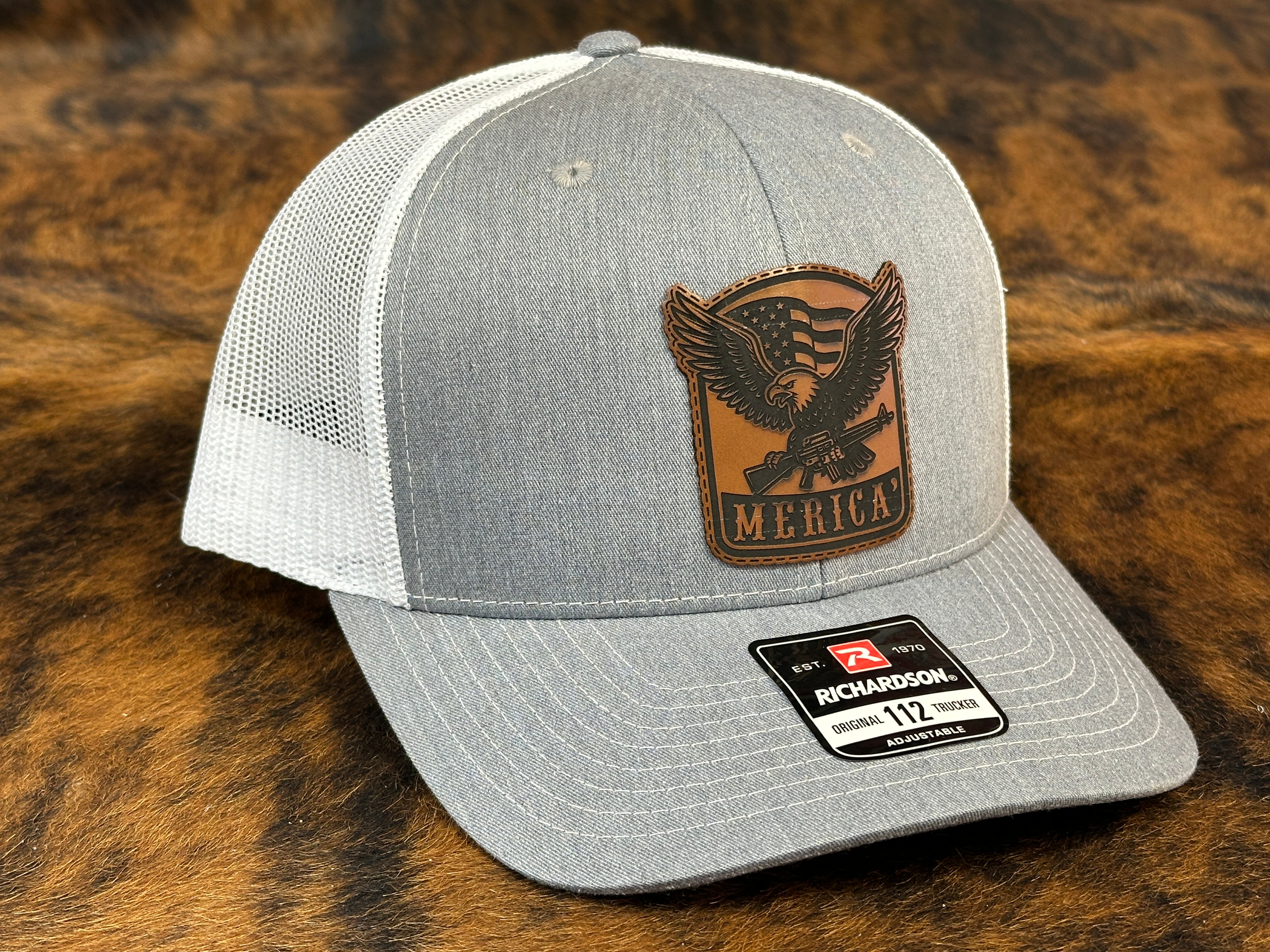 Merica Hat Custom Patch Hat Snapback Trucker Hat Funny Hat for Men