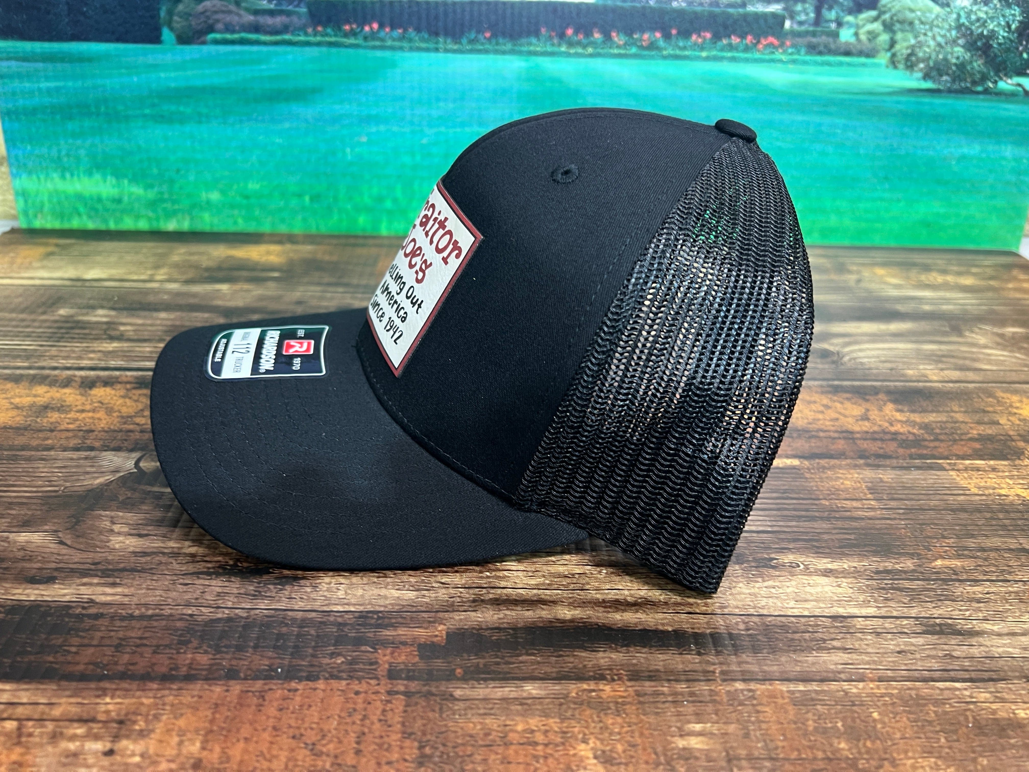 Traitor J’s Trucker Hat UV Printed Premium Leatherette FULL Color Patch on Richardson 112 Trucker Hat. - F5 Custom Designs