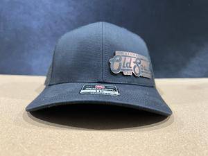 Old Soul Living in a New World Copper Patch on Richardson 112 Trucker Hat - Copper Engraved to black - F5 Custom Designs