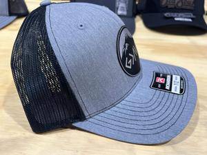 God is Greater Patch Hat on the Richardson 112 Trucker Snap Back Hat. - F5 Custom Designs