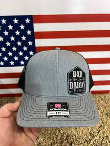 Dad in the Streets and Daddy in the Sheets Leatherette Patch on a Richardson 112 Trucker Hat Baseball Cap - F5 Custom Designs