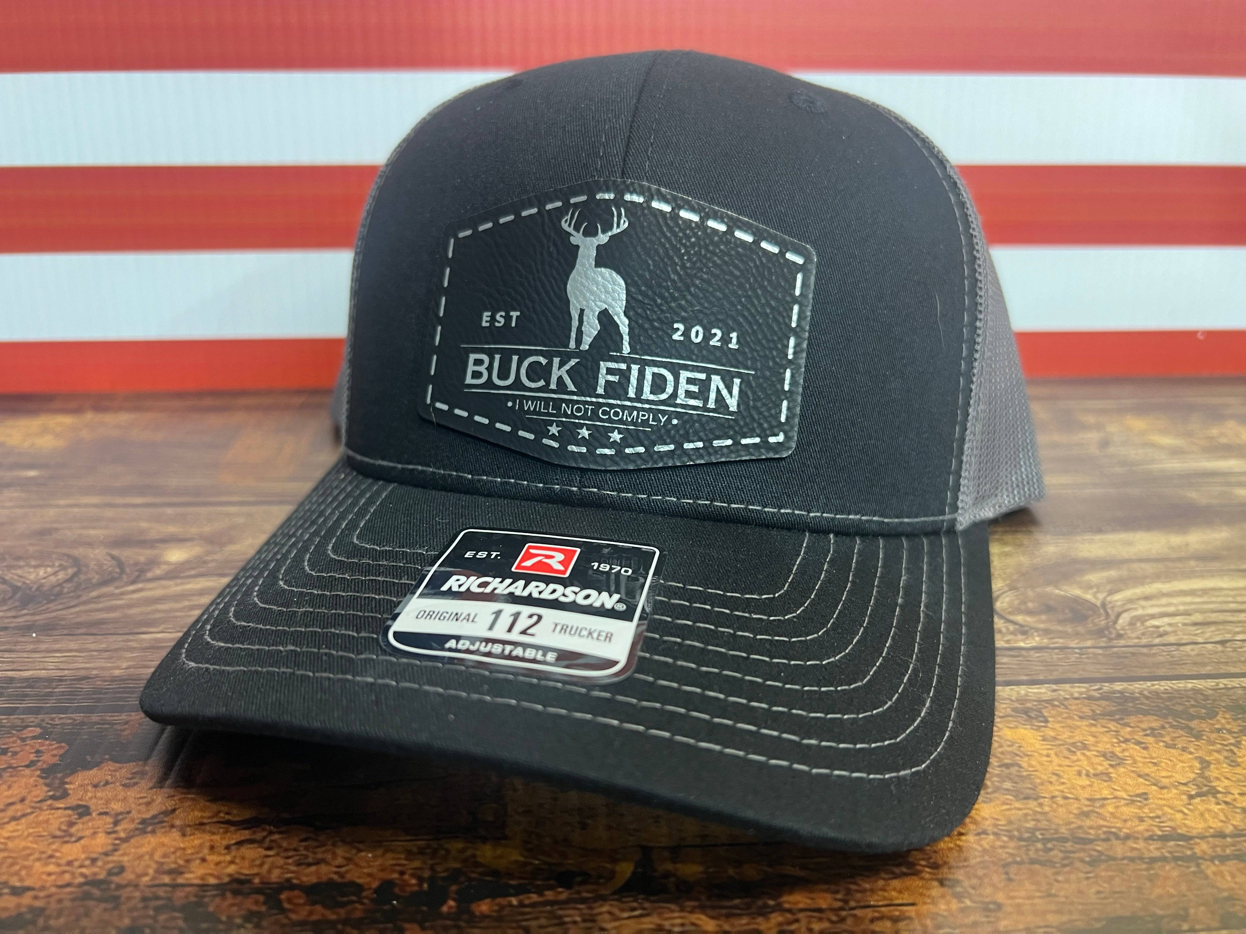 Buck Fiden Hat I Will Not Comply Patch Hat Richardson 112 Trucker Hat - F5 Custom Designs