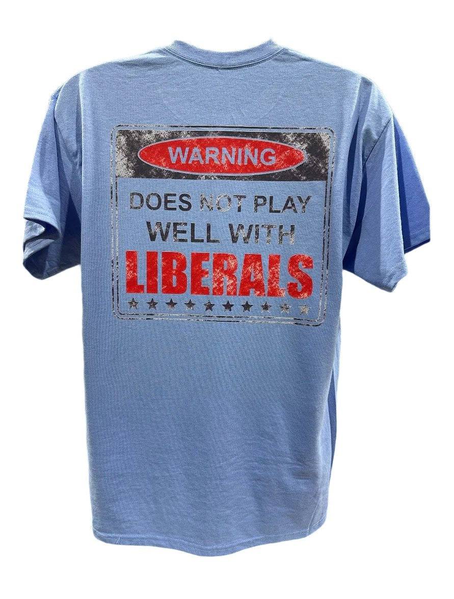 Doesn't Play well with Liberals Vintage 2024 T-Shirt Funny Shirt Unisex GenX - F5 Custom Designs