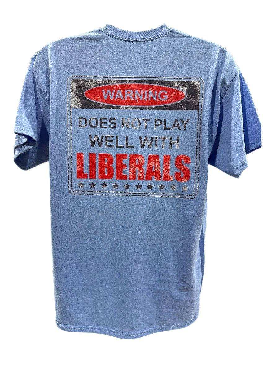 Doesn't Play well with Liberals vintage 2024 unisex t-shirt in sport grey with moisture-wicking blend