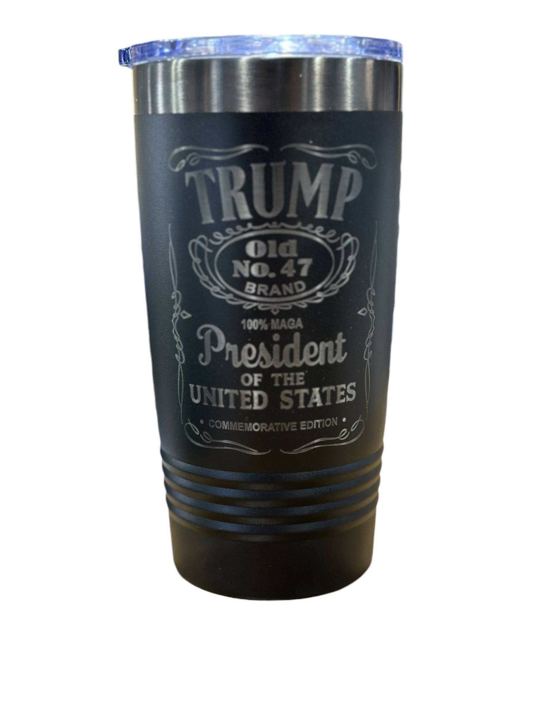 Trump 47 Tumbler POTUS Commemorative 20 oz Stainless Tumbler Collectors Piece - F5 Custom Designs