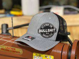 BS Patch Hat with Premium Leatherette on a Richardson 112 SnapBack Custom Patch Hat - F5 Custom Designs