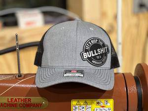 BS Patch Hat with Premium Leatherette on a Richardson 112 SnapBack Custom Patch Hat - F5 Custom Designs