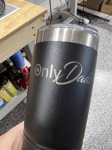 OnlyDads Tumbler Engraved 20 oz Polar Camel Tumbler Drinkware Flasks - F5 Custom Designs