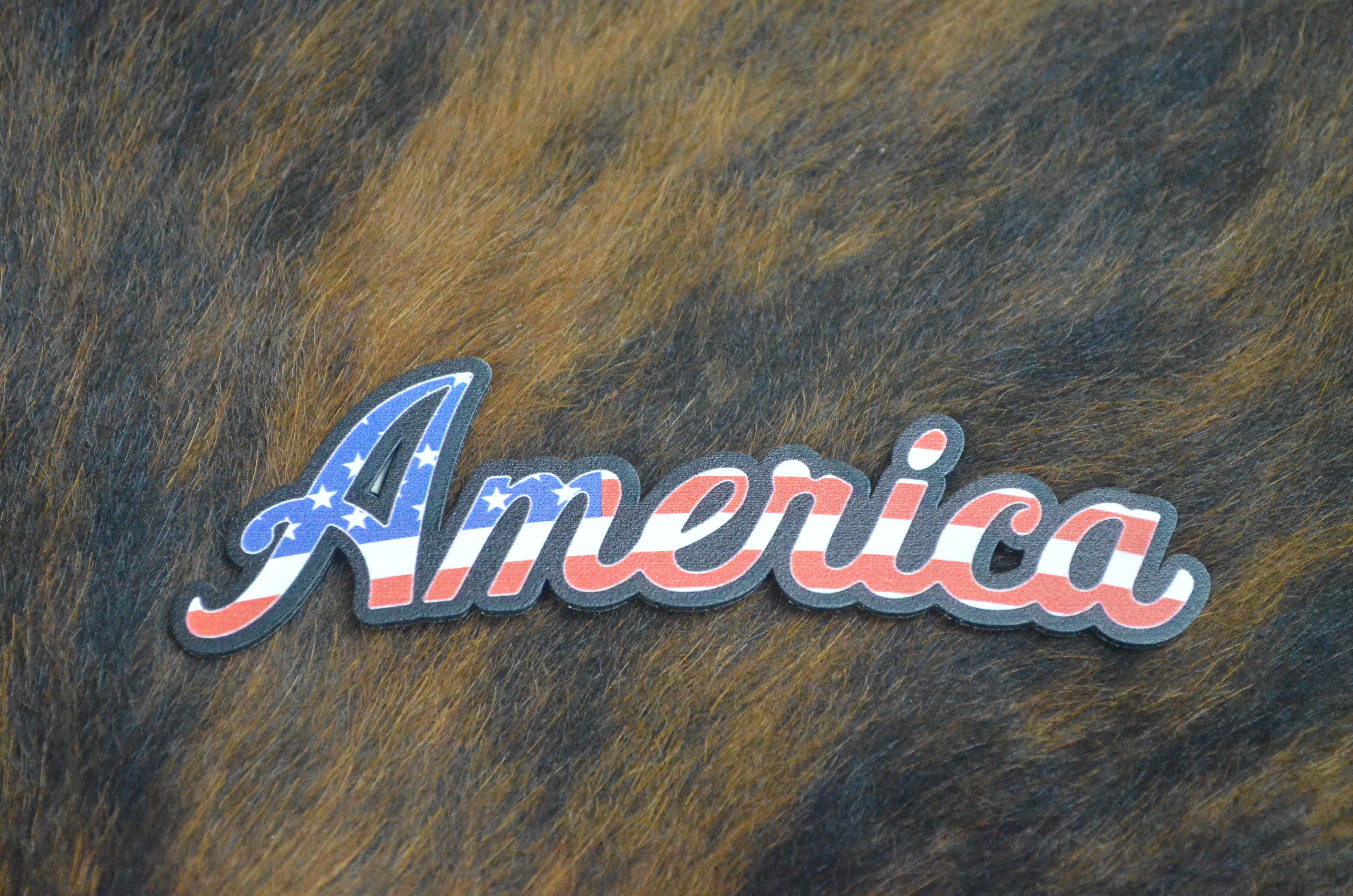 America Hat Patch UV Printed Leatherette patriotic patch for Trump Snowflake Removal Service hat