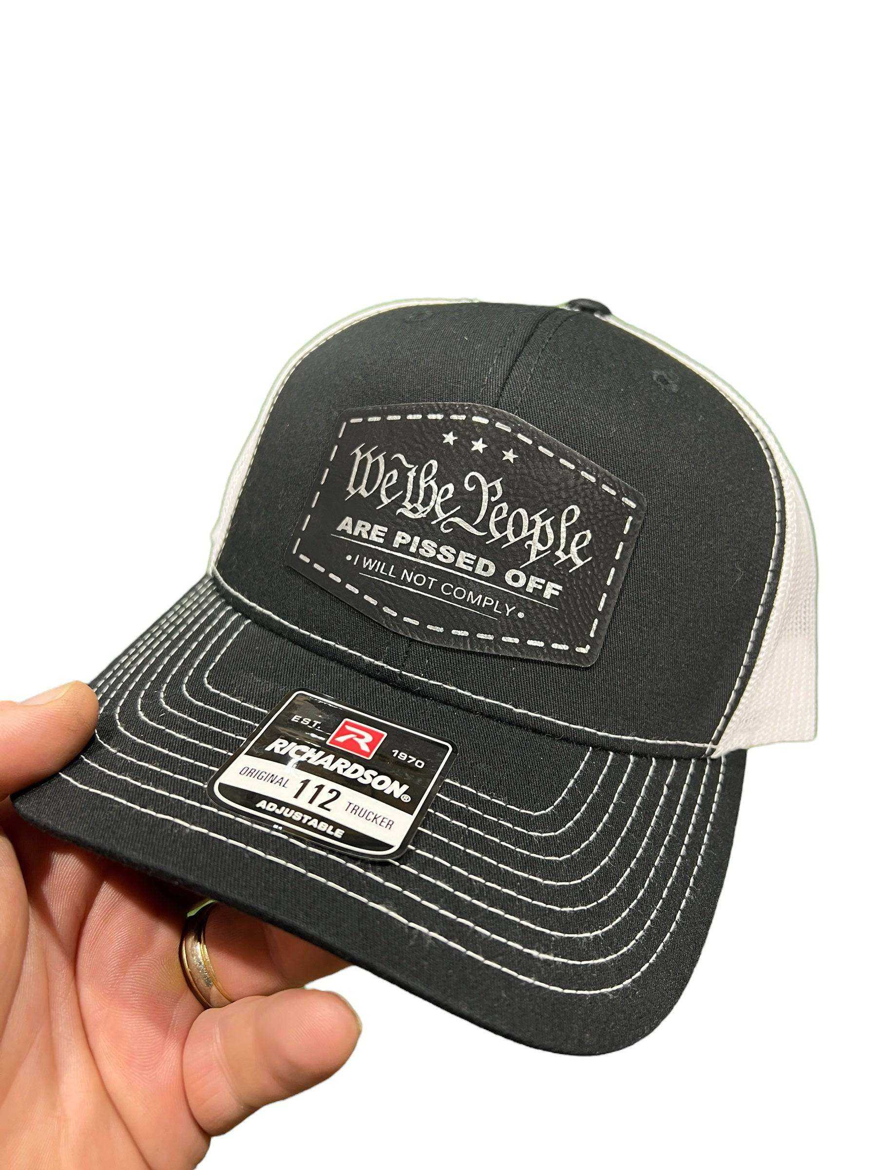 We The People Hat, Richardson 112 Trucker Hat, Custom hat Baseball Cap Summer Spring Winter - F5 Custom Designs