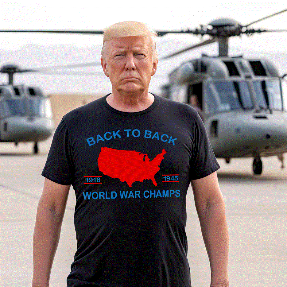 Back to Back World War Champion Shirt cotton poly blend unisex patriotic tee