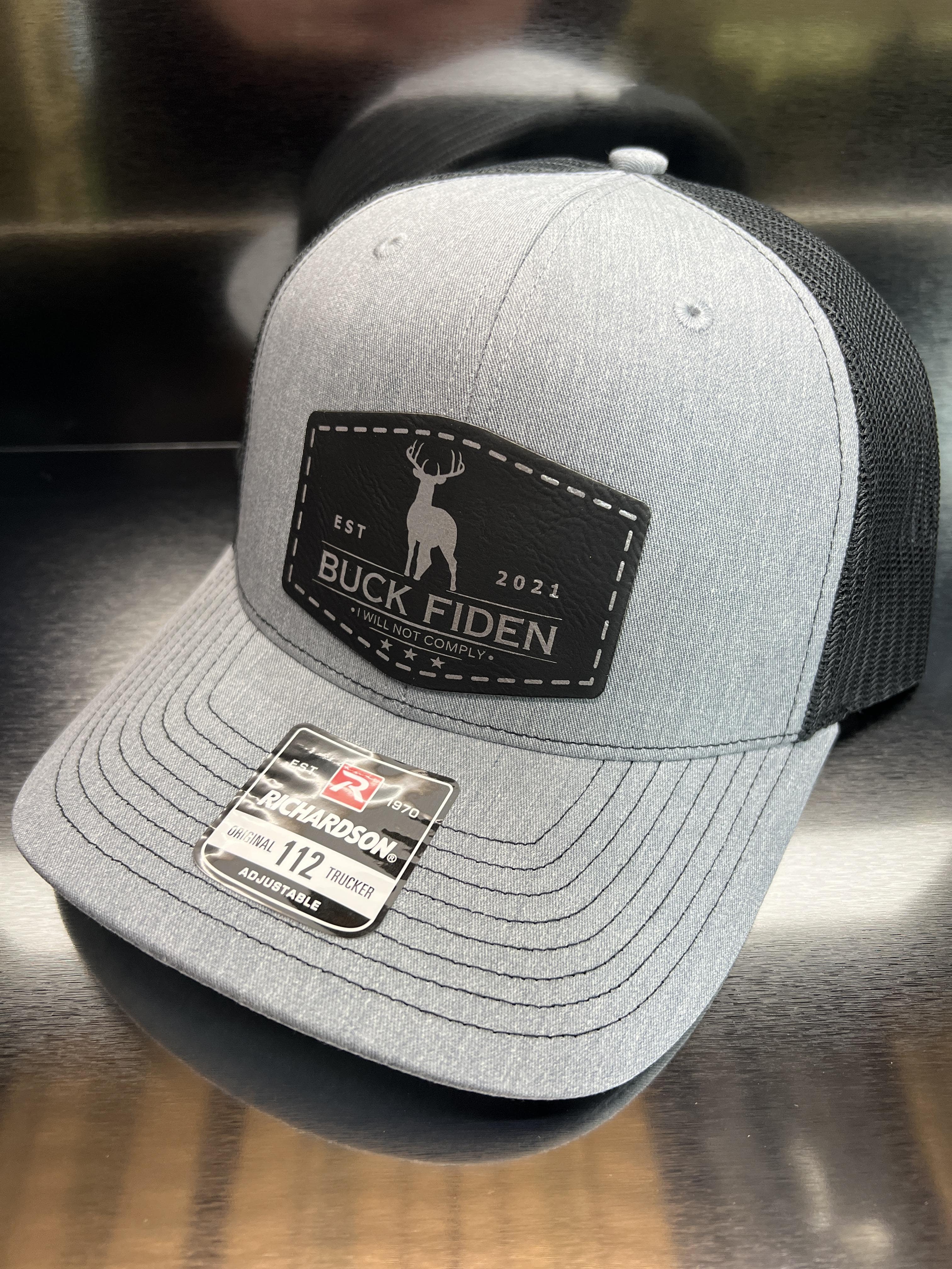 Buck Fiden Hat I Will Not Comply Patch Hat Richardson 112 Trucker Hat - F5 Custom Designs