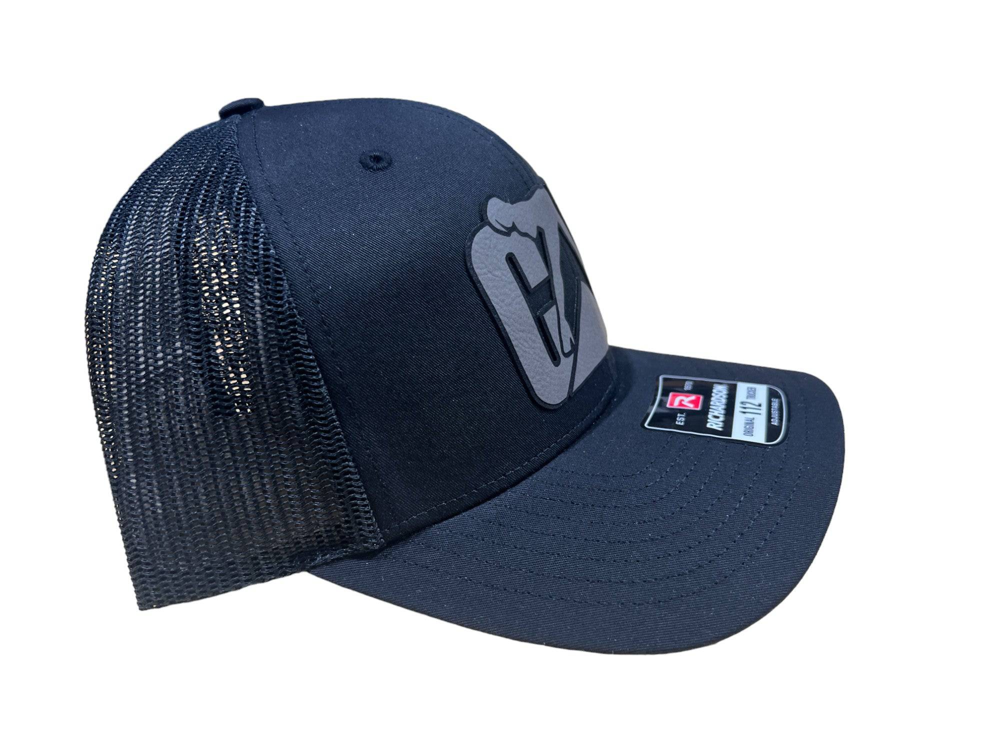 CAT Woman Hat with Premium Leatherette Patch on a Richardson 112 Trucker Hat Baseball Cap Summer Winter - F5 Custom Designs