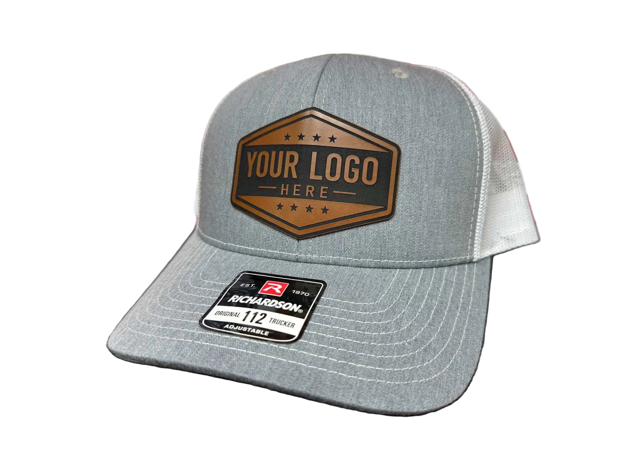 Custom Logo Richardson 112 Leather Patch Hat