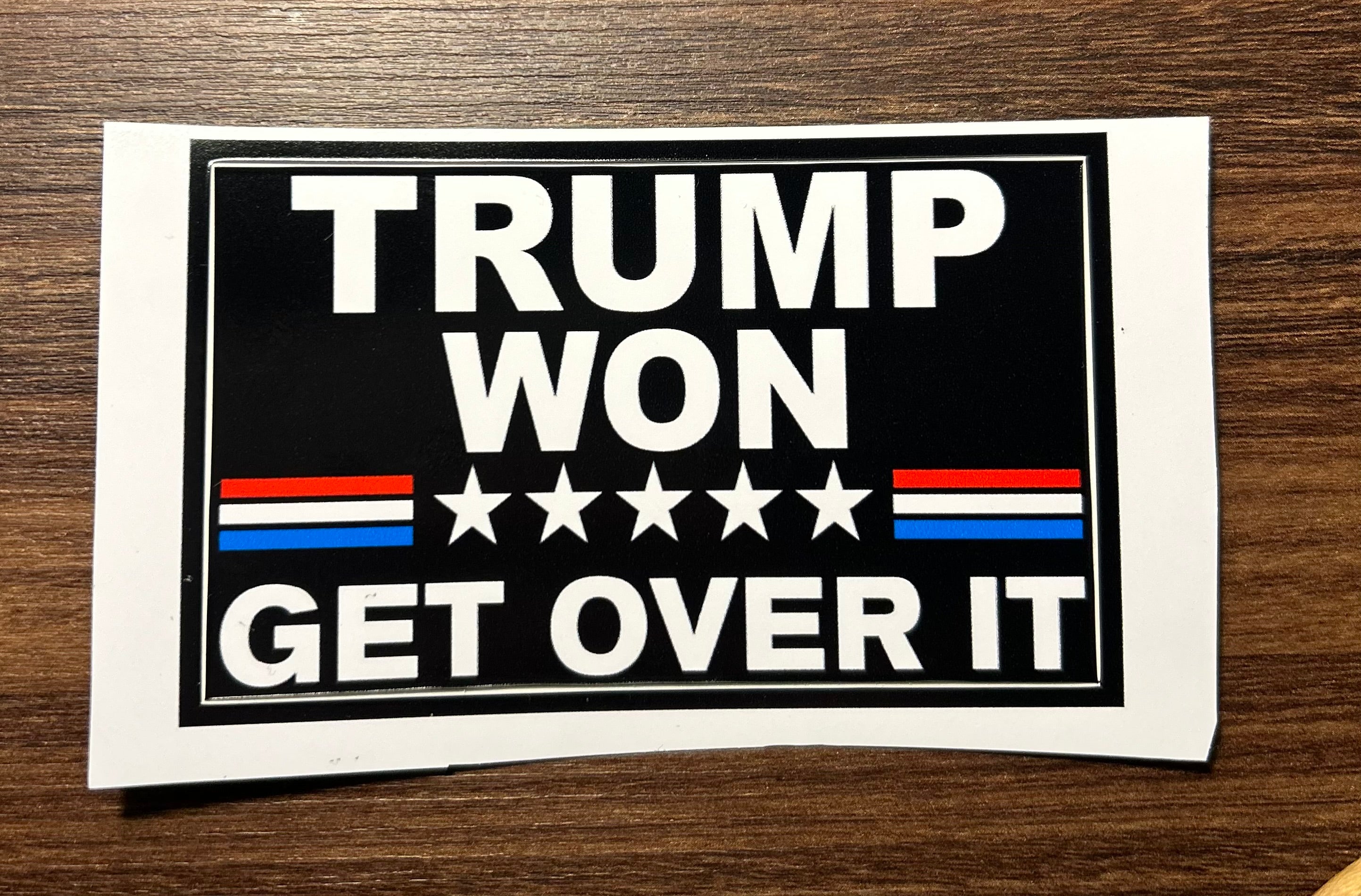 We Won Sticker – Weatherproof Decal for Coolers Bumper Sticker GenX