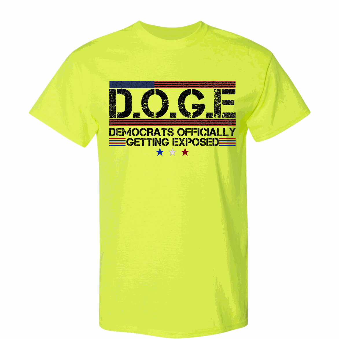 Doge Shirt – Democrats Officially Getting Exposed Cotton Poly Dry Blend DOGE T-Shirt Great MAGA GIft Genx Unisex