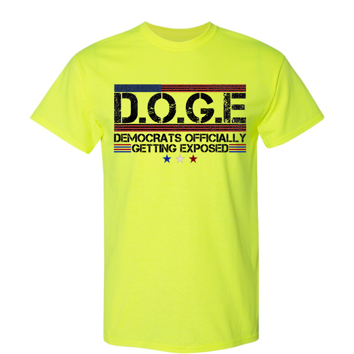 Doge Shirt – Democrats Officially Getting Exposed Cotton Poly Dry Blend DOGE T-Shirt Great MAGA GIft Genx Unisex