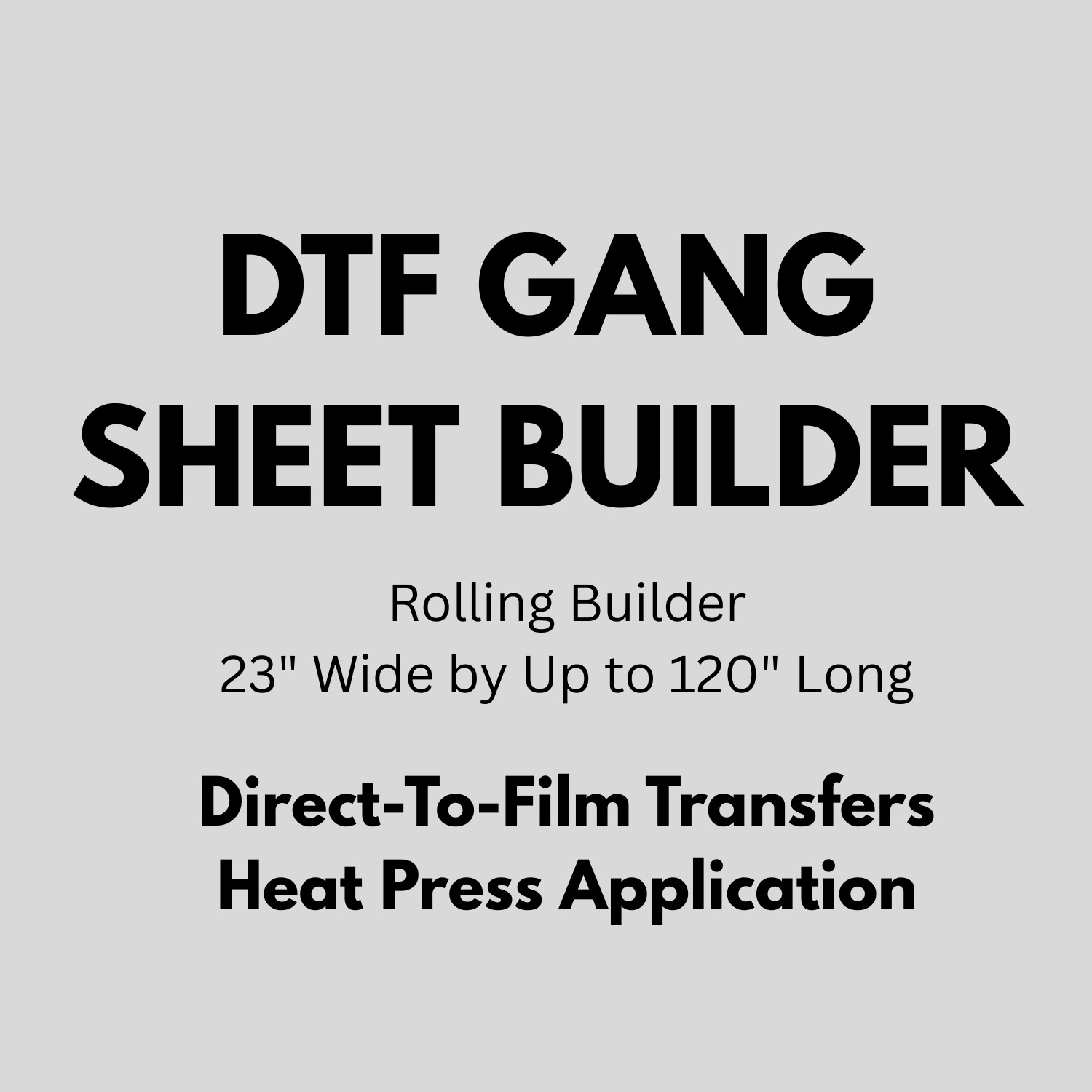 DTF Gang Sheet - Auto Builder