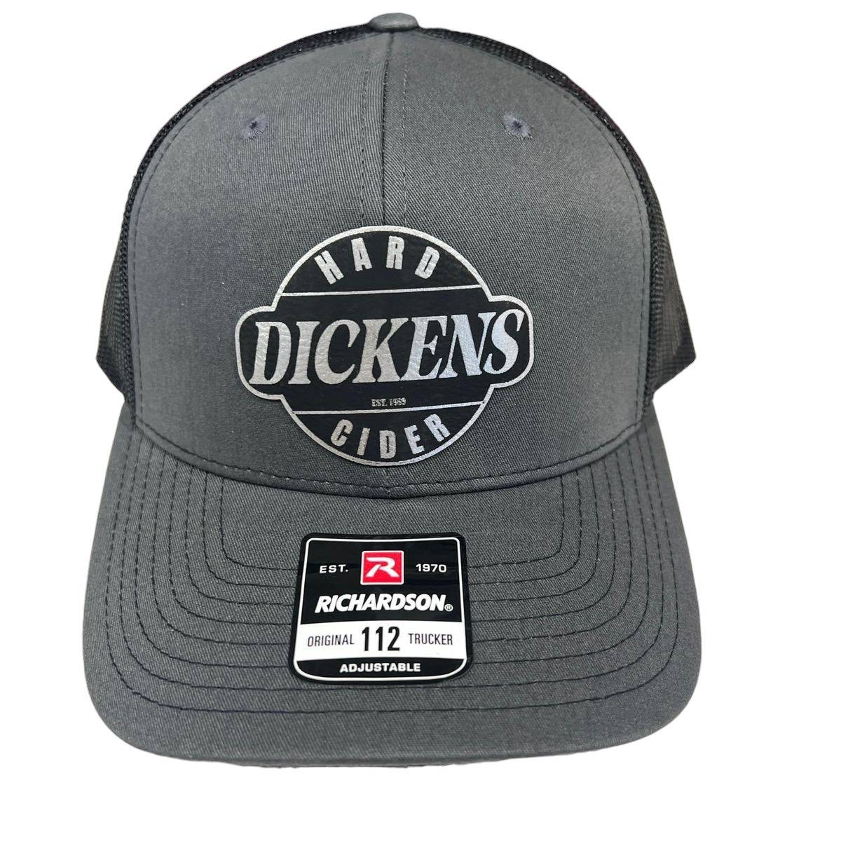 Dickens Hard Cider Hat on Richardson 112 Trucker Snapback Hat - F5 Custom Designs