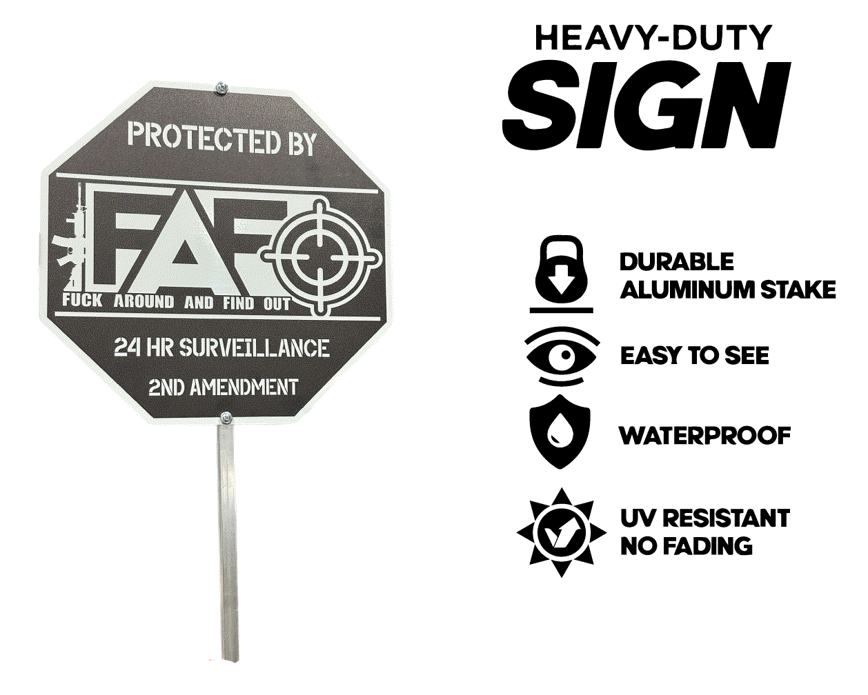 FAFO Security Sign