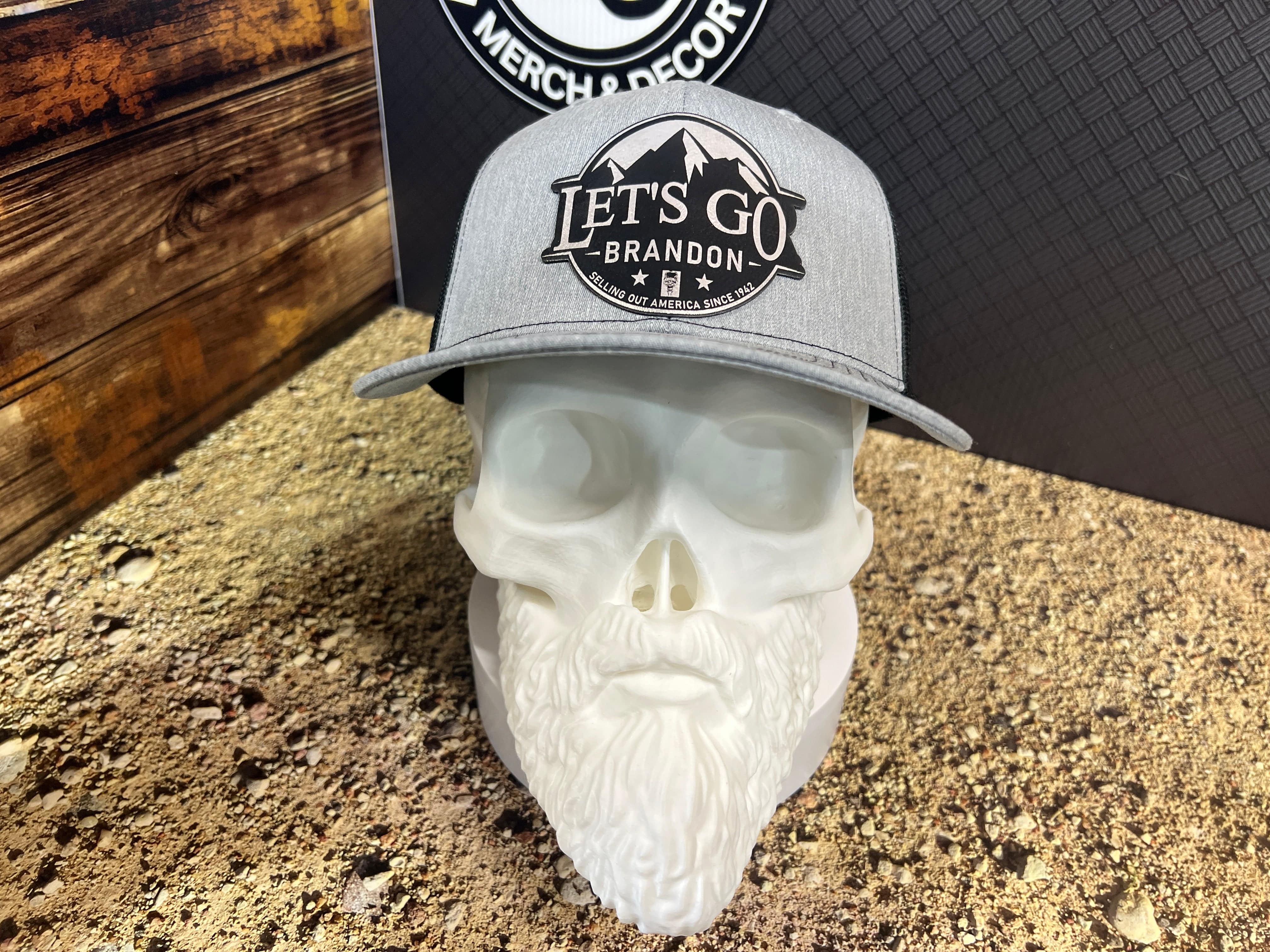 Let’s Go Brandon Hat Design on a Richardson 112 Trucker Hat Custom Hats for Americans - F5 Custom Designs