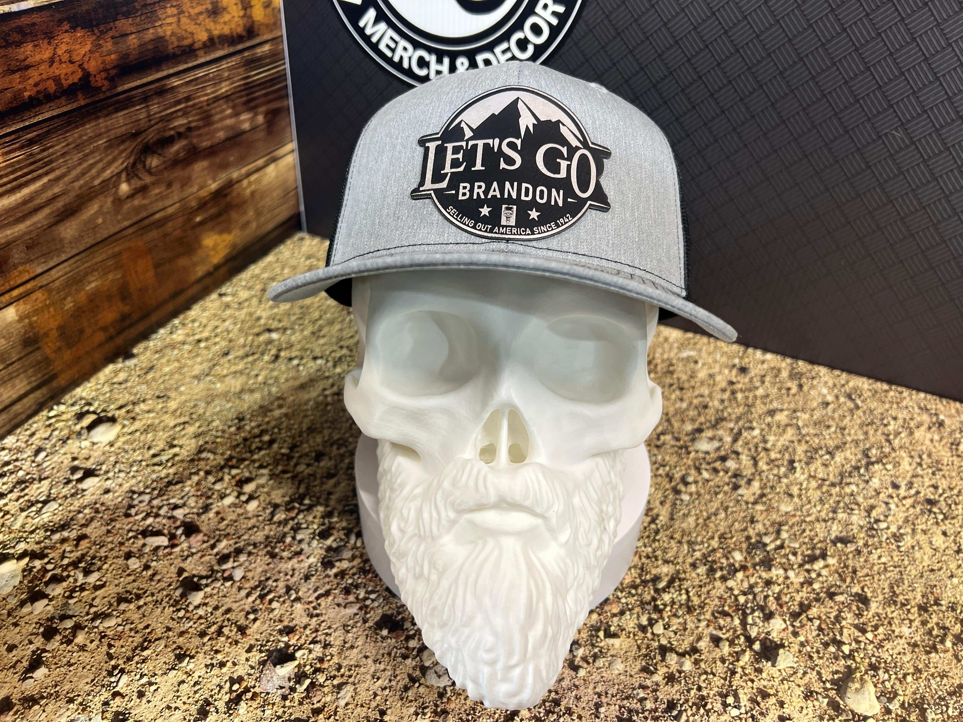 Let’s Go Brandon Hat Design on a Richardson 112 Trucker Hat Custom Hats for Americans - F5 Custom Designs