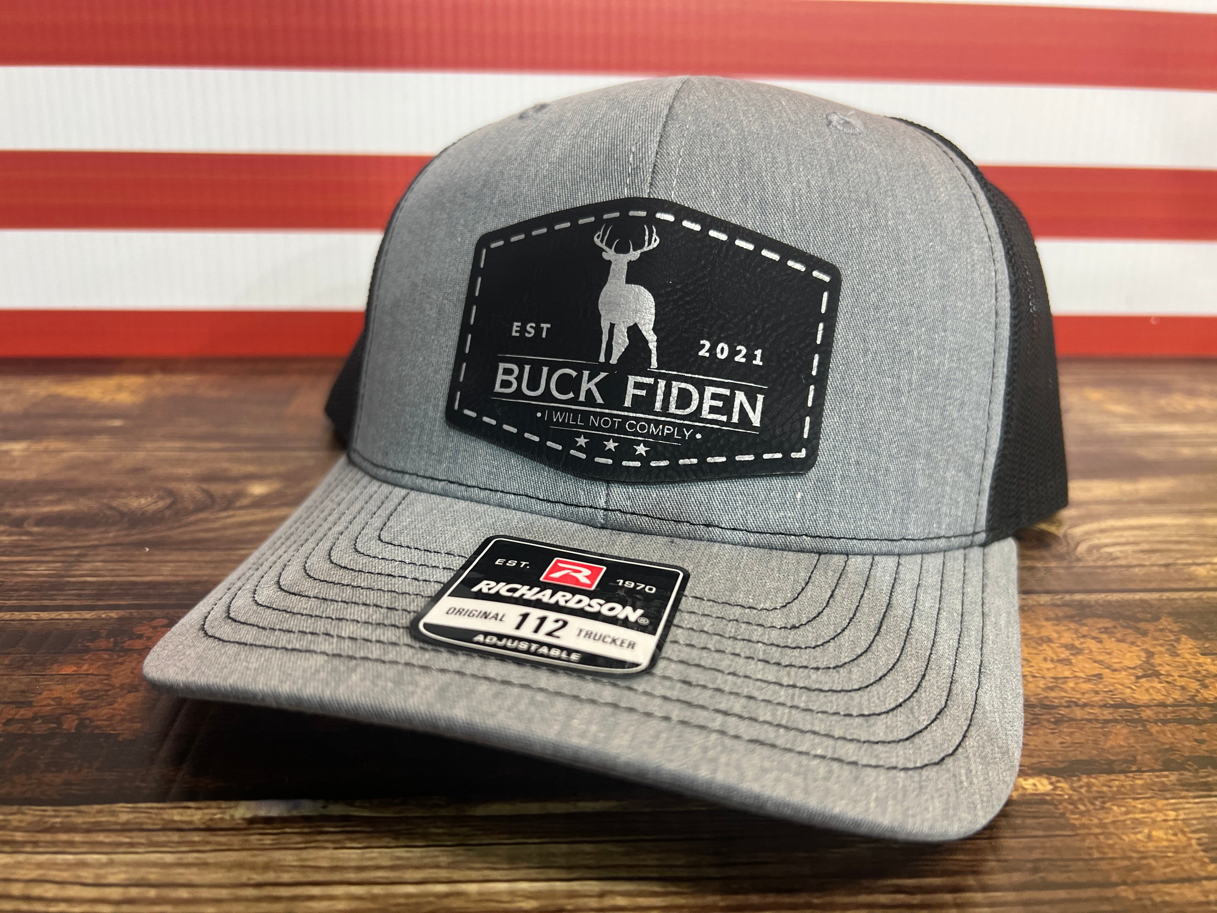 Buck Fiden Hat I Will Not Comply Patch Hat Richardson 112 Trucker Hat - F5 Custom Designs