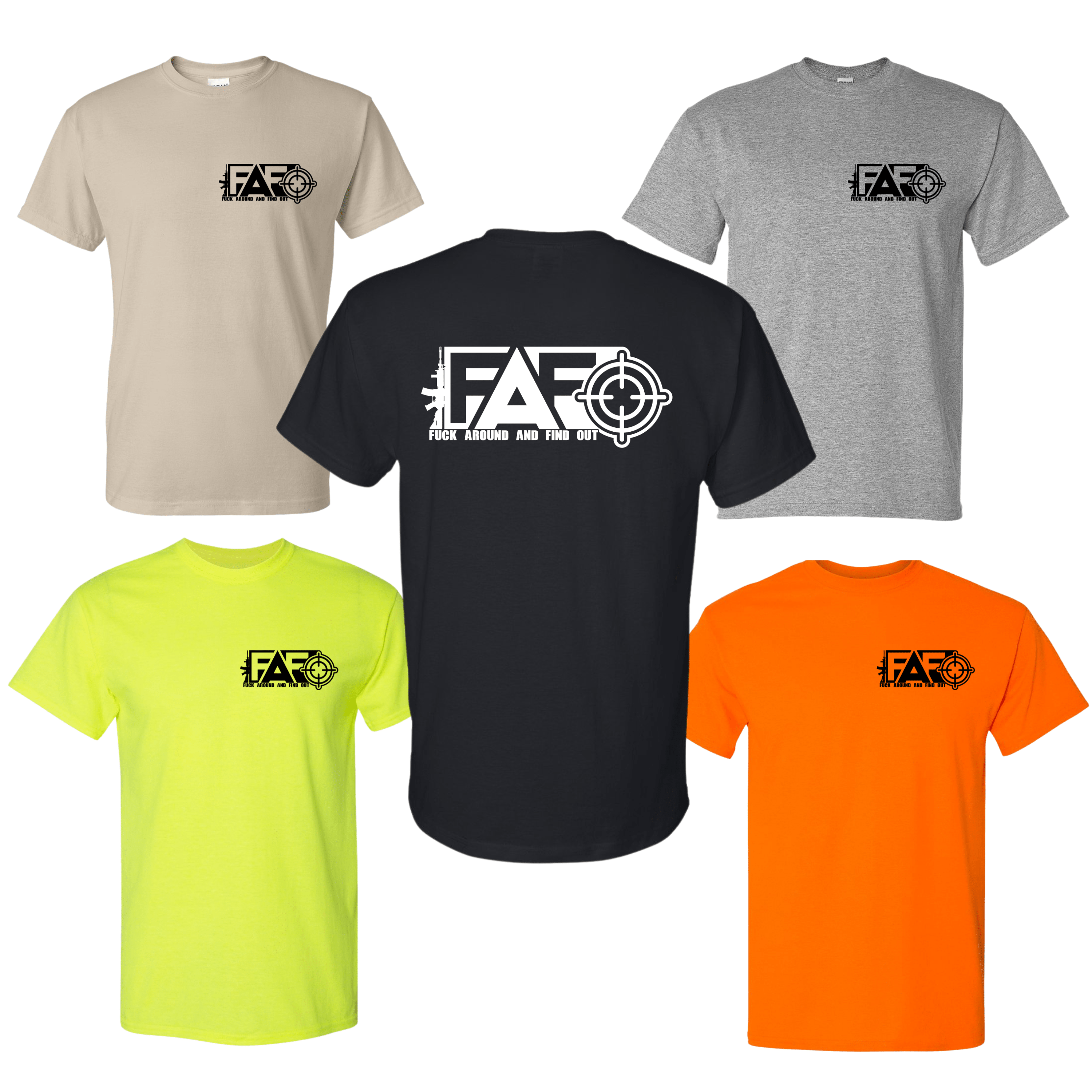 FAFO T-Shirt - DryBlend Moisture Wicking High Quality TShirt Funny Shirt Adult Tee Genx - F5 Custom Designs