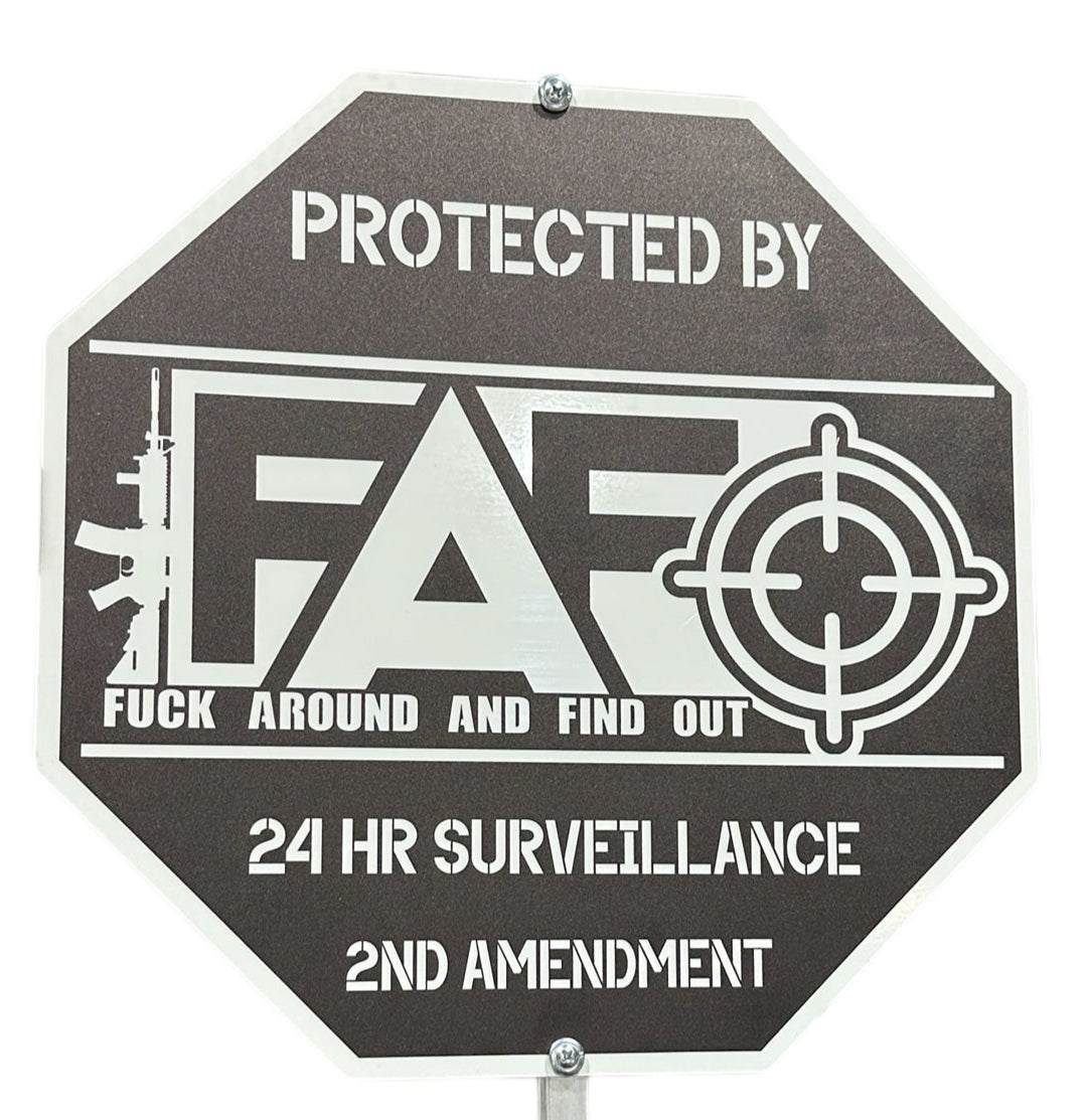FAFO Security Sign