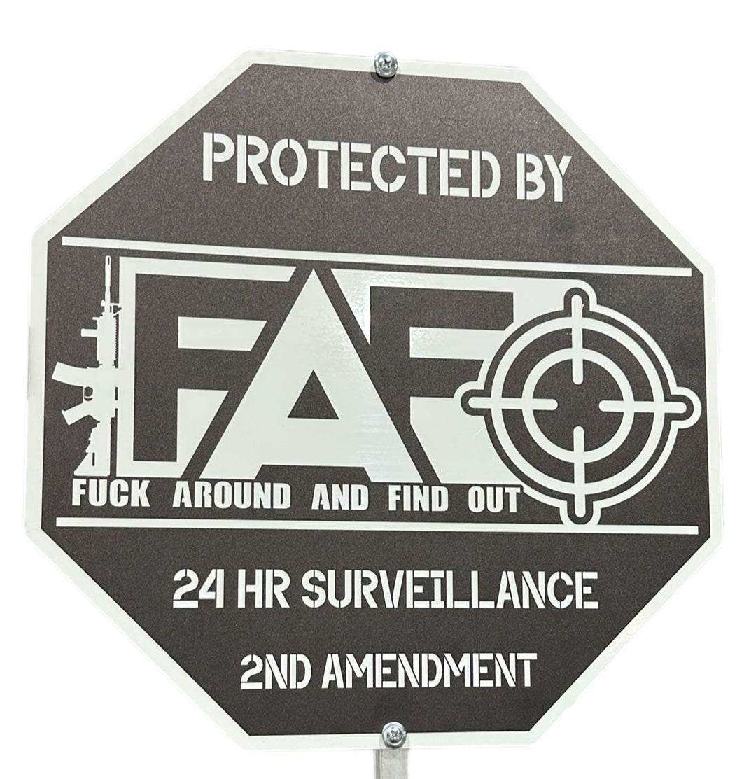 FAFO Security Sign