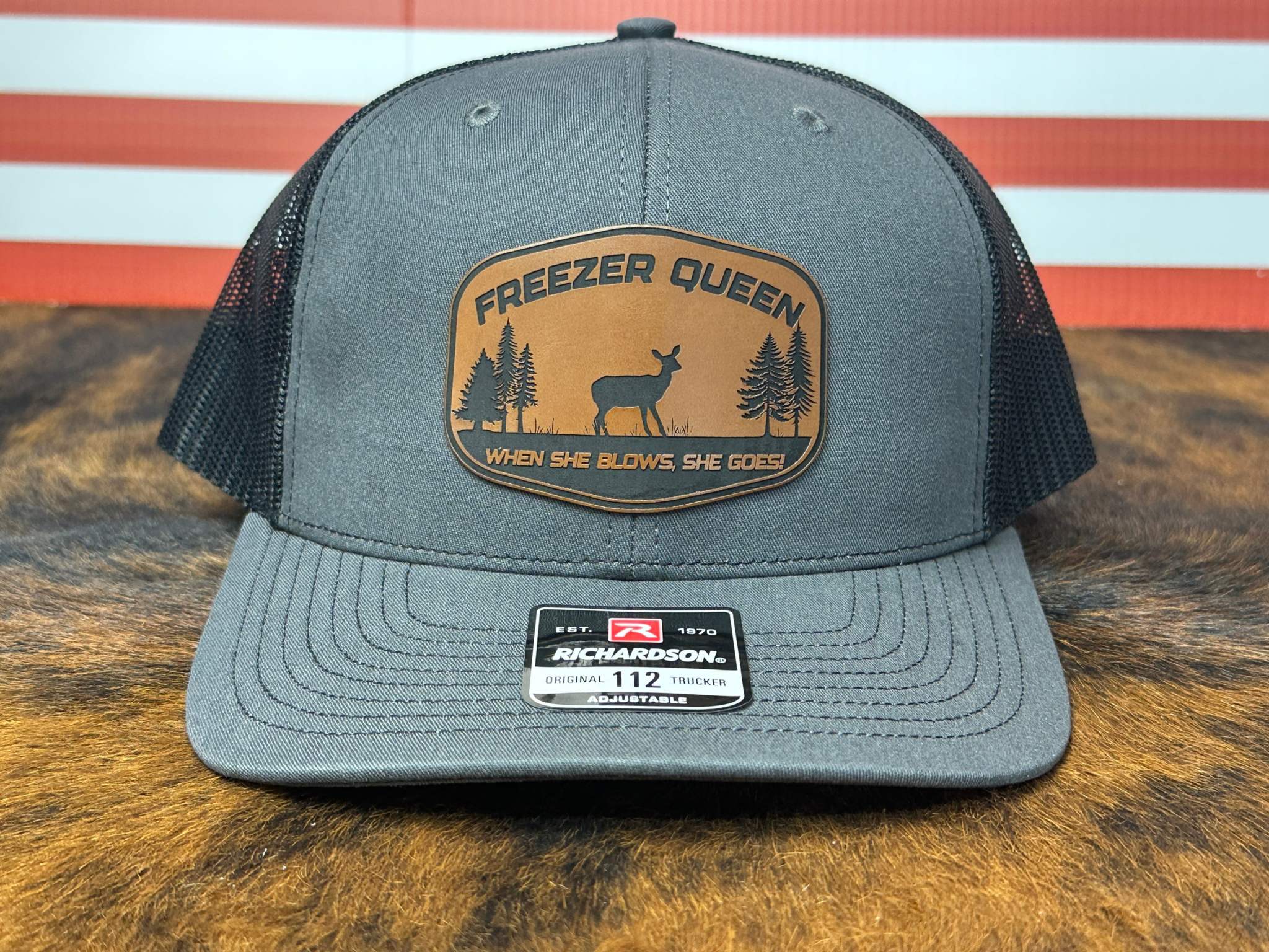 Freezer Queen Hat Design Richardson 112 Snapback Trucker Funny Hunting