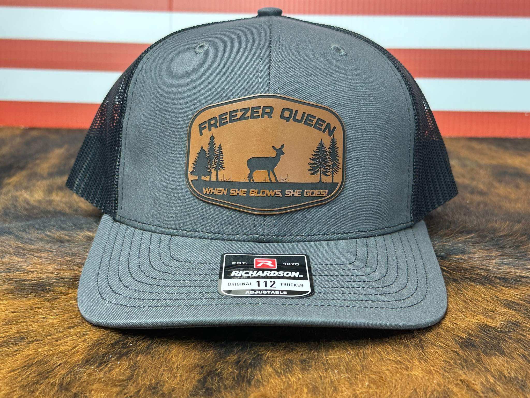 Freezer Queen Hat Design Richardson 112 Snapback Trucker Funny Hunting