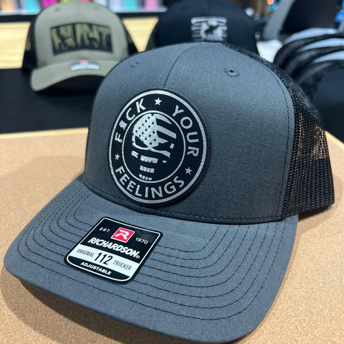 F Your Feelings Hat on Richardson 112 Trucker Hat - F5 Custom Designs
