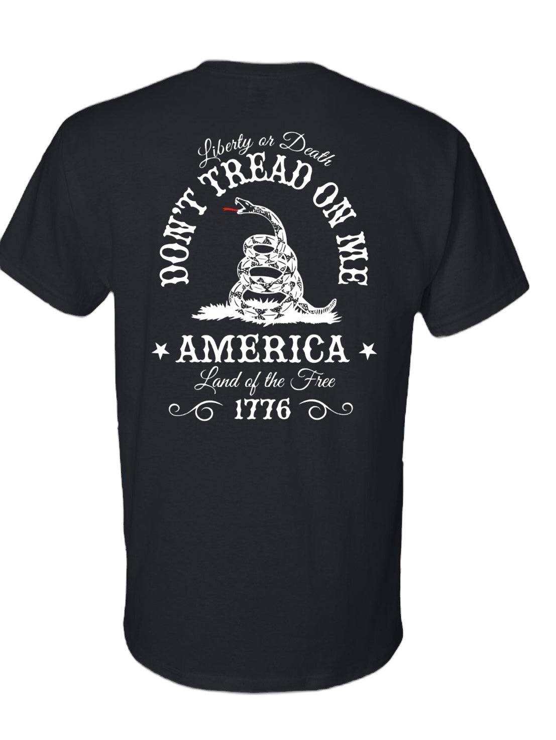 Don't Tread on Me T-Shirt - DryBlend Moisture Wicking High Quality TShirt Adult Tee Genx - F5 Custom Designs