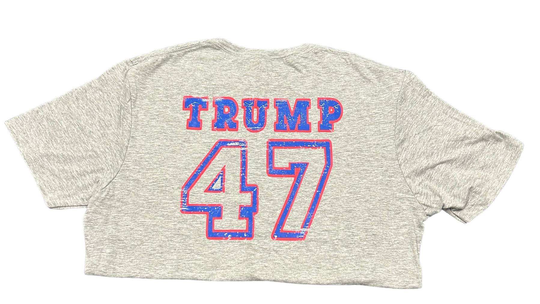 Trump 47 Make America Great Again softstyle women's shirt with cotton/poly blend and premium print