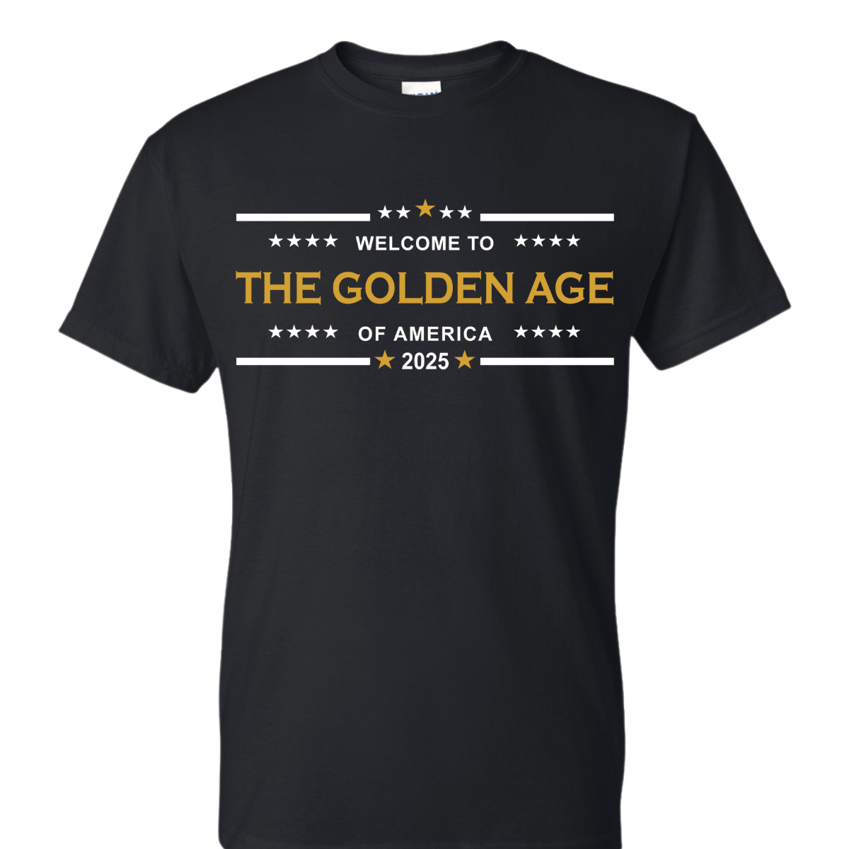 Welcome To The Golden Age of America Trump T-Shirt DryBlend Moisture Wicking TShirt Patriotic Shirt Adult Tee Genx Crewneck - F5 Custom Designs