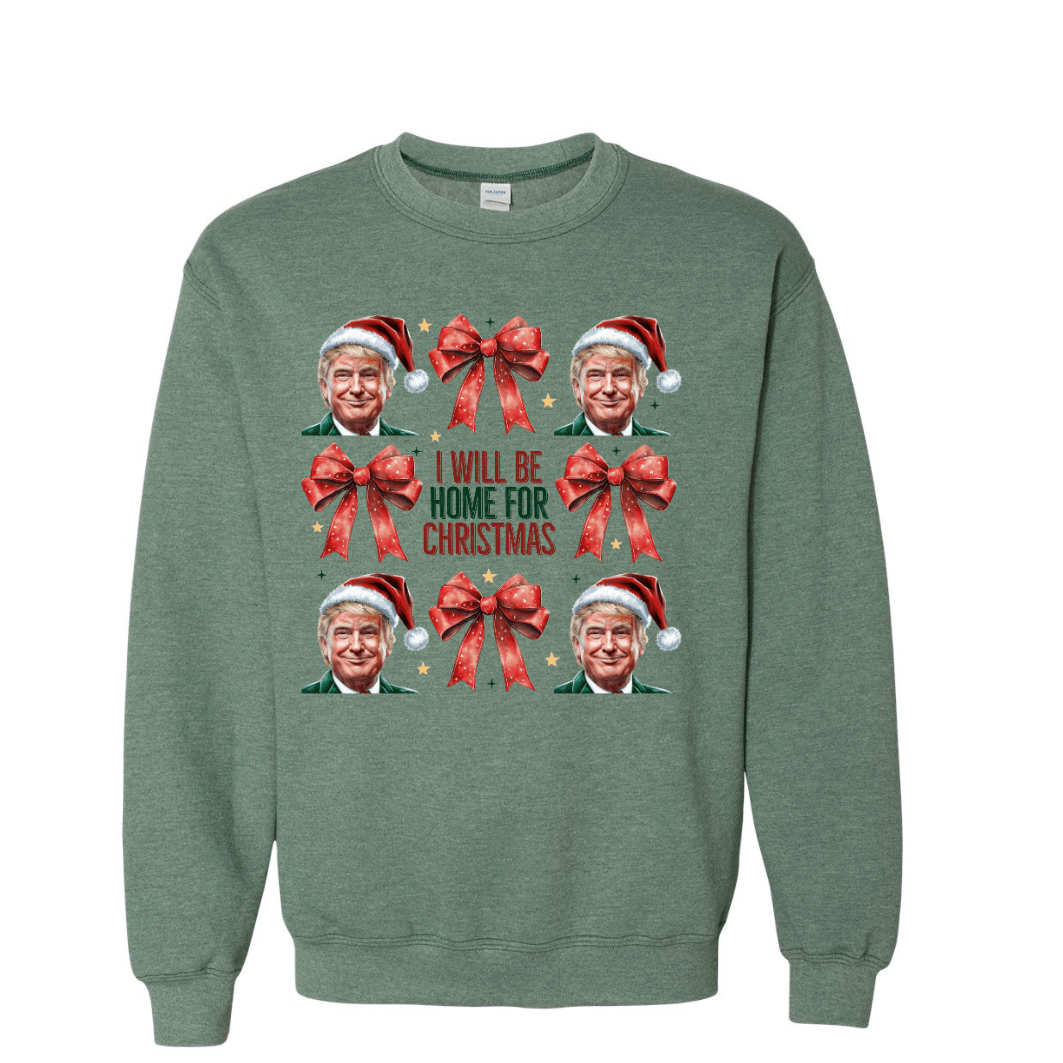 Trump Coquette Christmas Tee or Sweatshirt Dryblend Funny Unisex President Elect Winter Gear - F5 Custom Designs