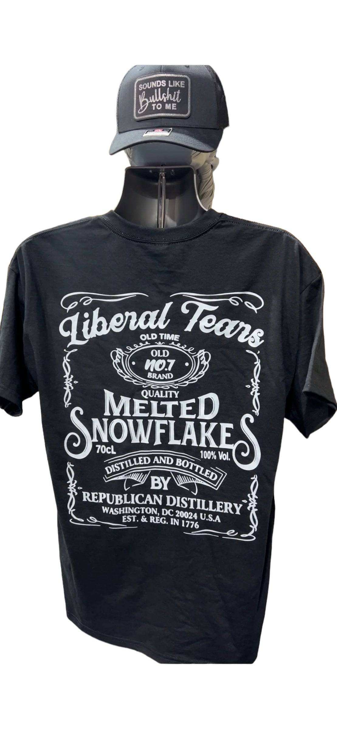 Black Liberal Tears Melted Snowflakes moisture-wicking funny unisex t-shirt