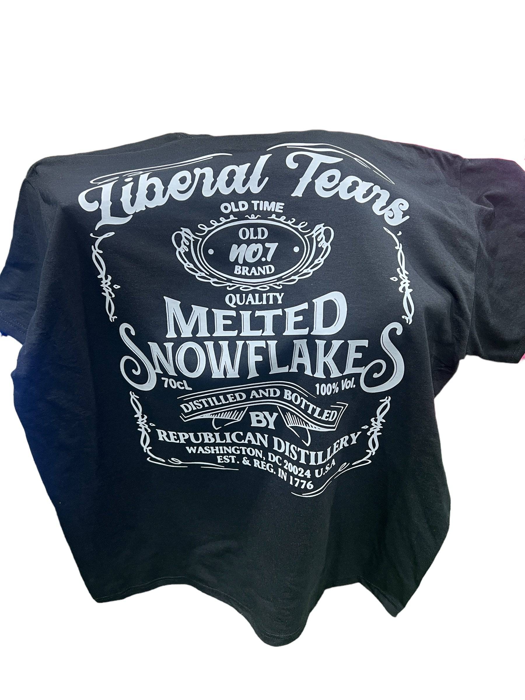 Liberal Tears Melted Snowflakes T-Shirt DryBlend Moisture Wicking High Quality TShirt Funny Shirt AdultTShirt - F5 Custom Designs