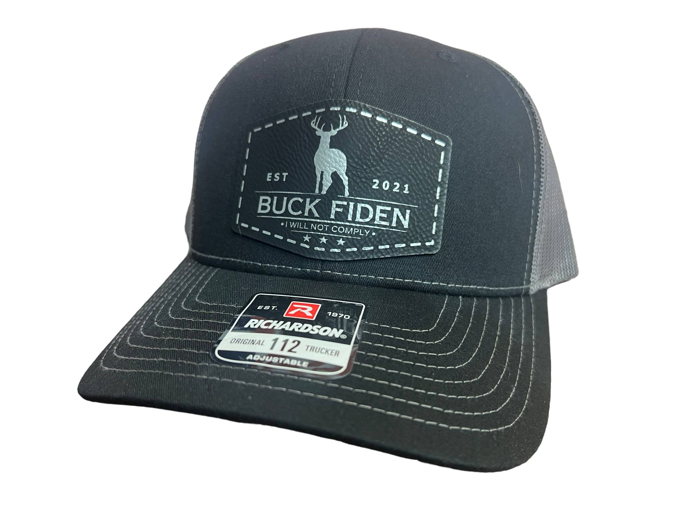 Buck Fiden Hat I Will Not Comply Patch Hat Richardson 112 Trucker Hat - F5 Custom Designs