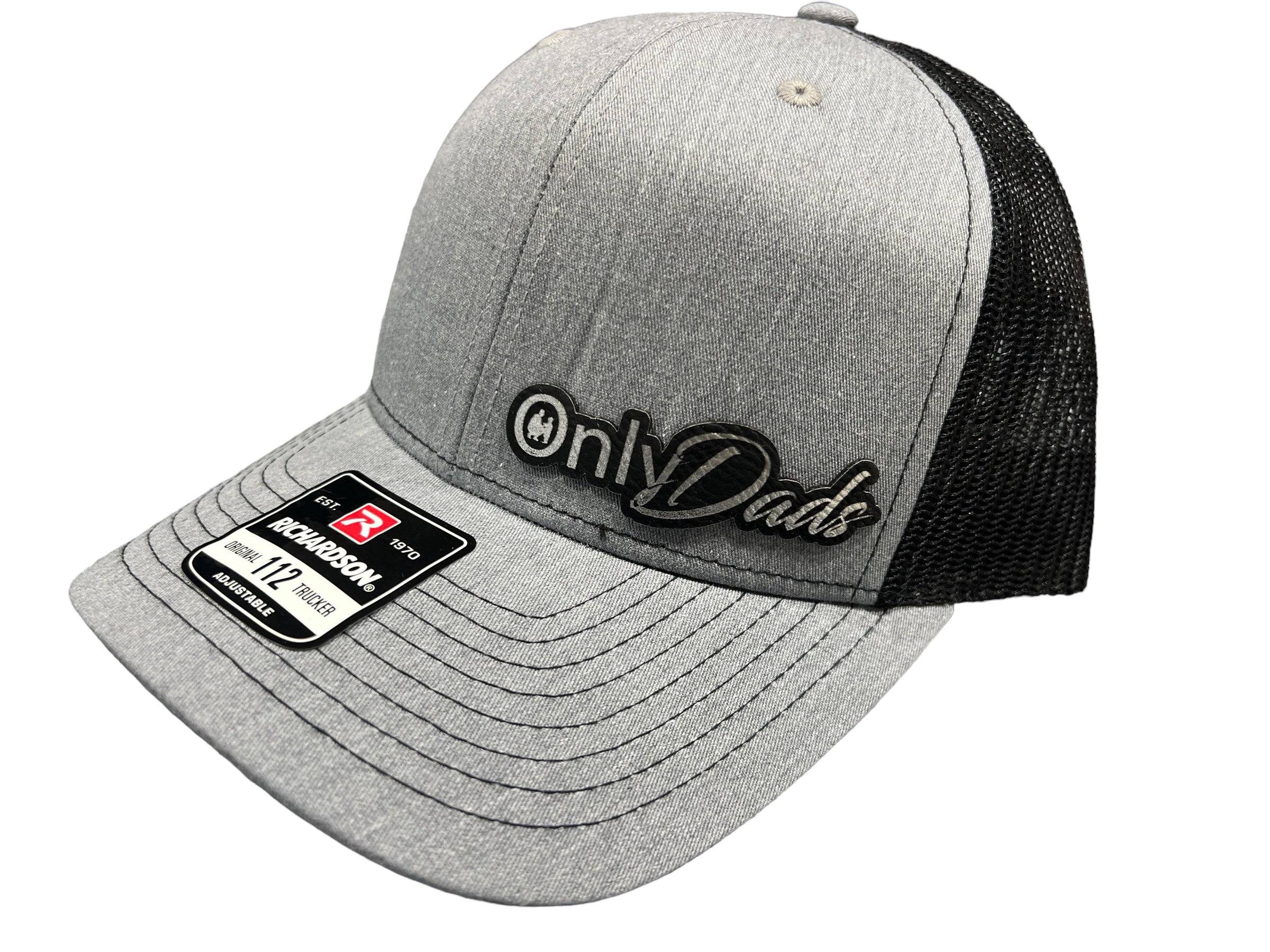 OnlyDads Leatherette Patch on Richardson 112 Trucker Hat - F5 Custom Designs
