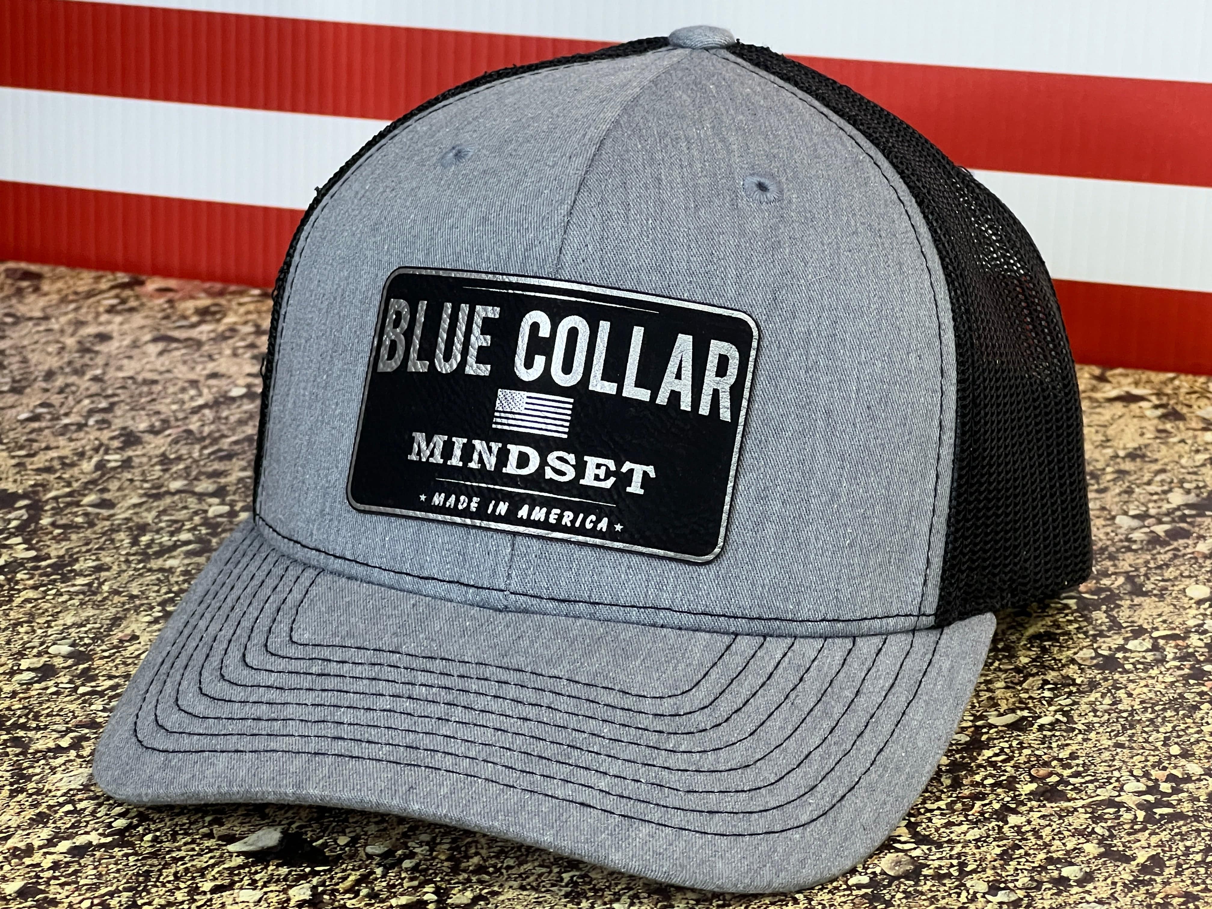 Blue Collar Mindset Snapback Richardson 112 or Yupoong Classic - F5 Custom Designs