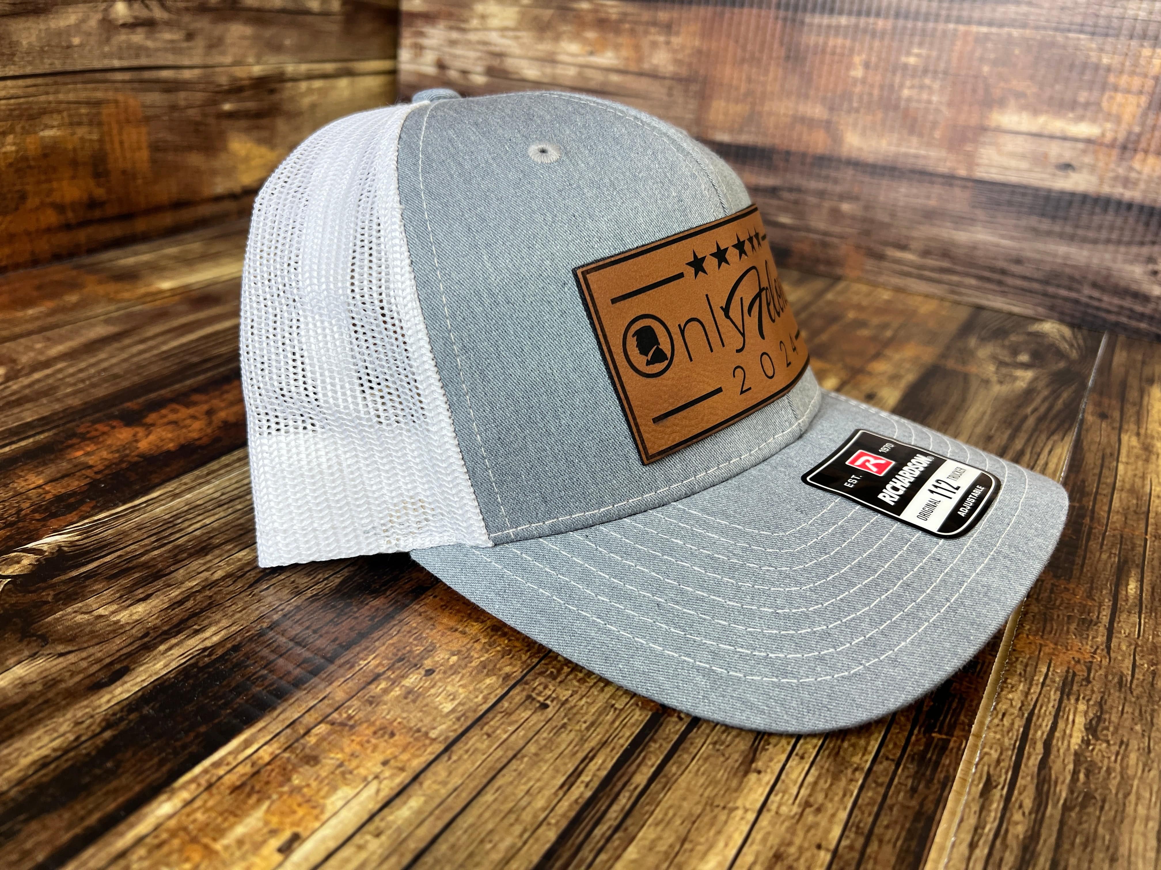 OnlyFelons 2024 Trucker Hat Premium Leatherette Patch on Richardson 112 Trucker Hat Funny Hat GenX Hat Adult Hat Best Selling Hat - F5 Custom Designs