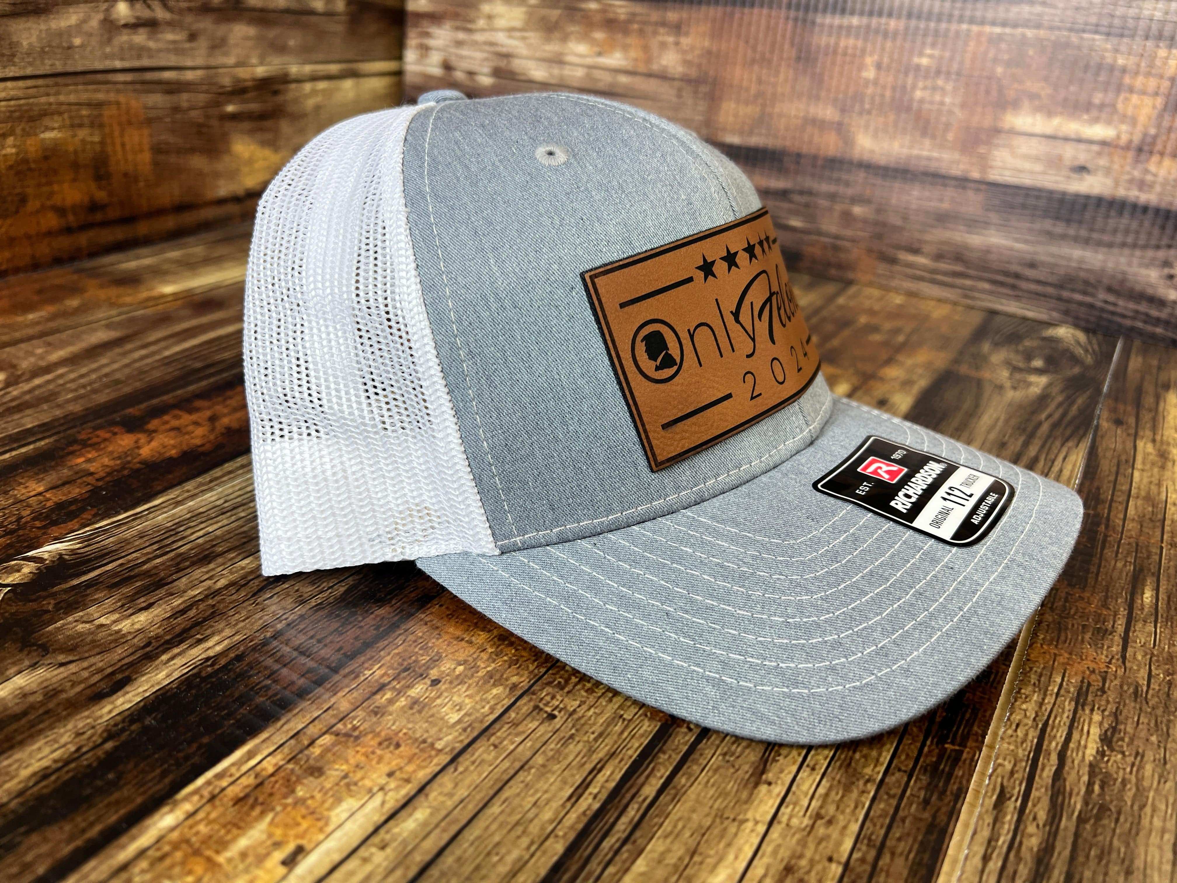 OnlyFelons 2024 Trucker Hat Premium Leatherette Patch on Richardson 112 Trucker Hat Funny Hat GenX Hat Adult Hat Best Selling Hat - F5 Custom Designs