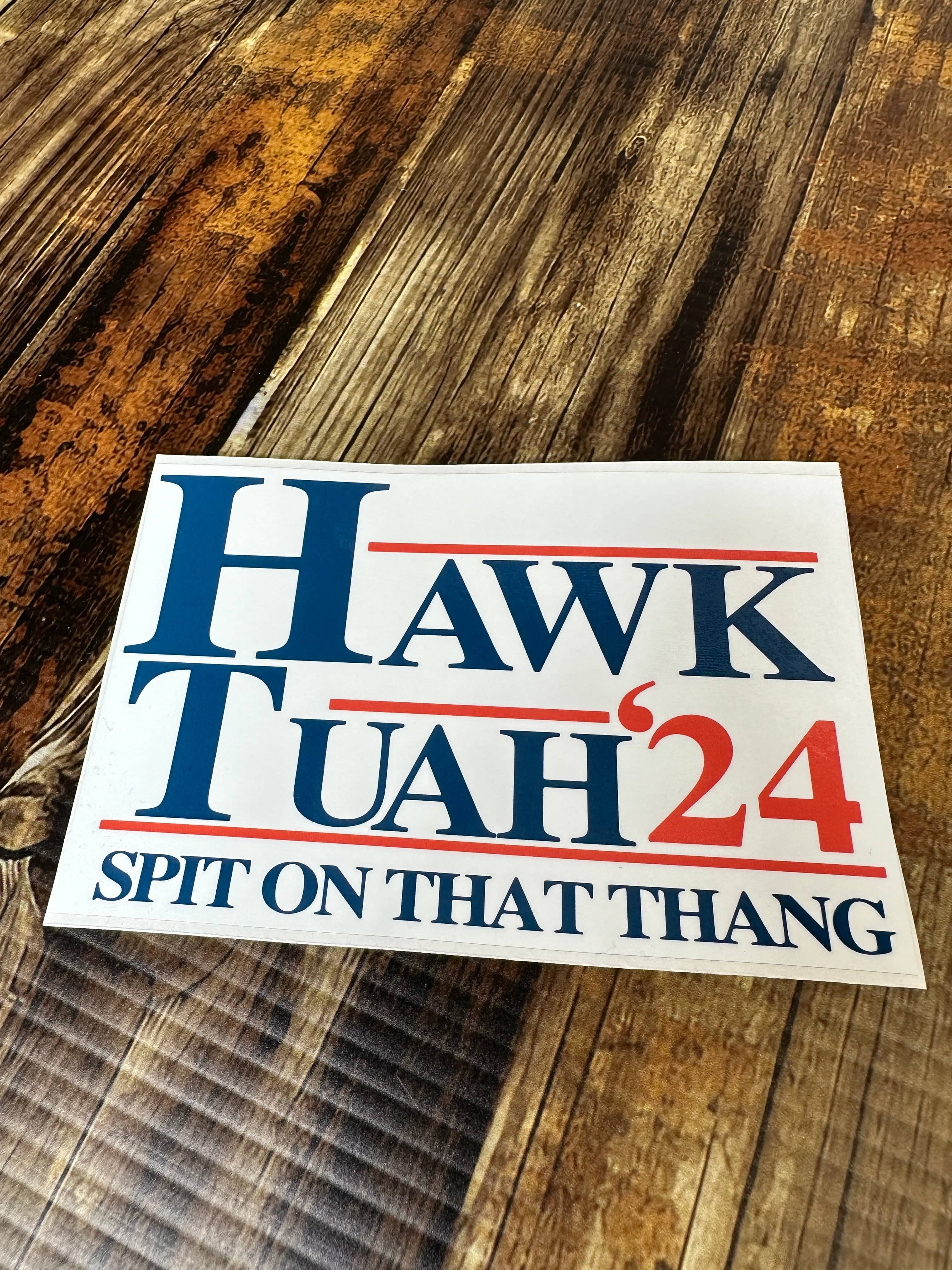 Hawk Tuah Spit on That Thang Sticker Funny Decal, Adult Humor Premium Quality Decal Best Selling Stickers - F5 Custom Designs