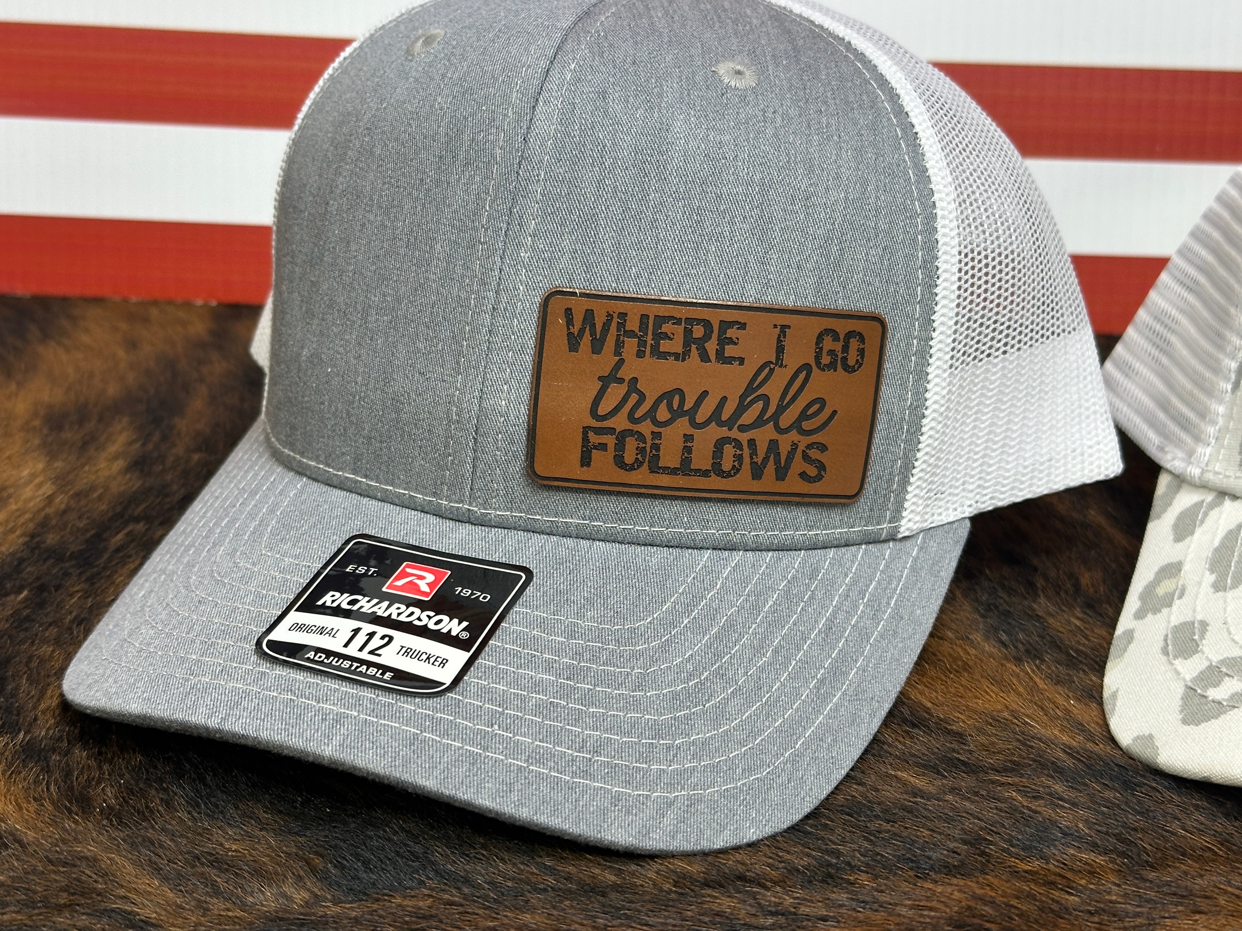 Trouble Follows Hat Richardson 112 Couples Matching Hat Set His Hers