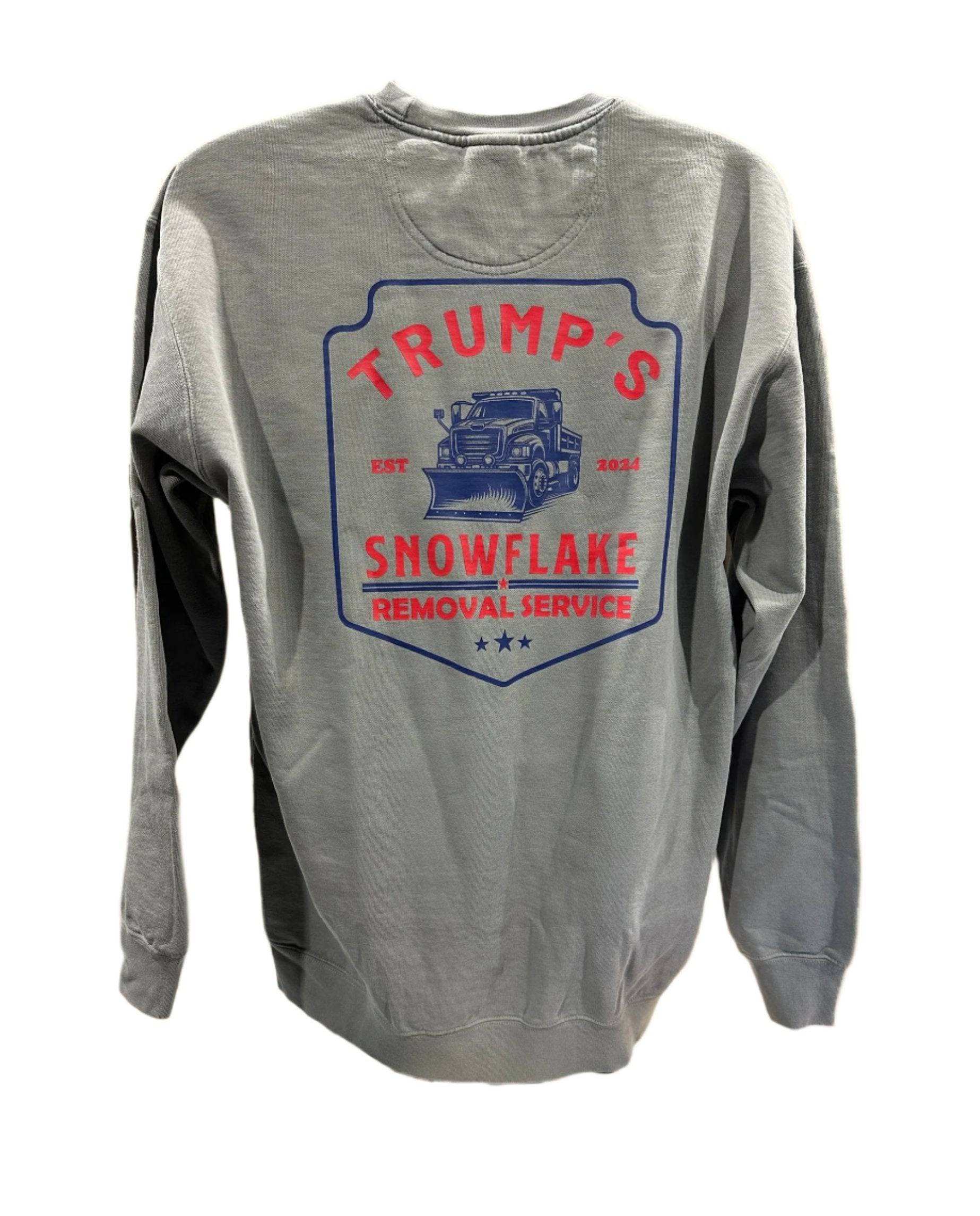 Trump Snowflake Removal Service 2024 sweatshirt unisex cotton blend high quality